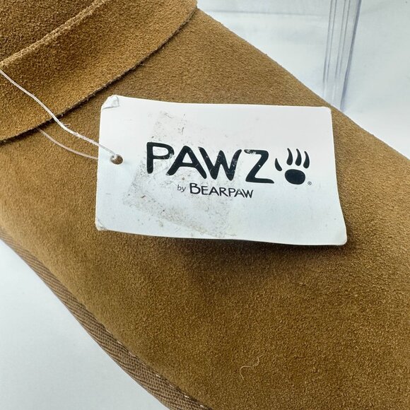 Bearpaw Slip-On Ankle Boots Womens 11 Pawz Brown Suede Leather Buckle NWT Cozy - Picture 16 of 16